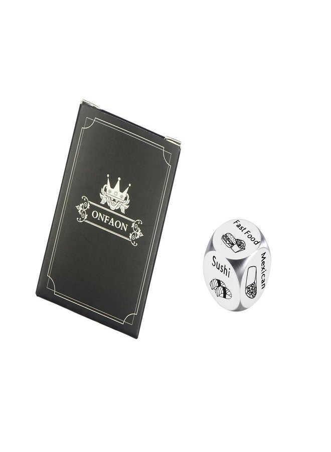 ONFAON Stocking Stuffers Food Decision Dice Decider for Couple,Valentines Day Gifts for Him Her Wedding Anniversary Steel Date Night Gifts for Husband Wife,Christmas Valentines Birthday for Women Men - Image 5